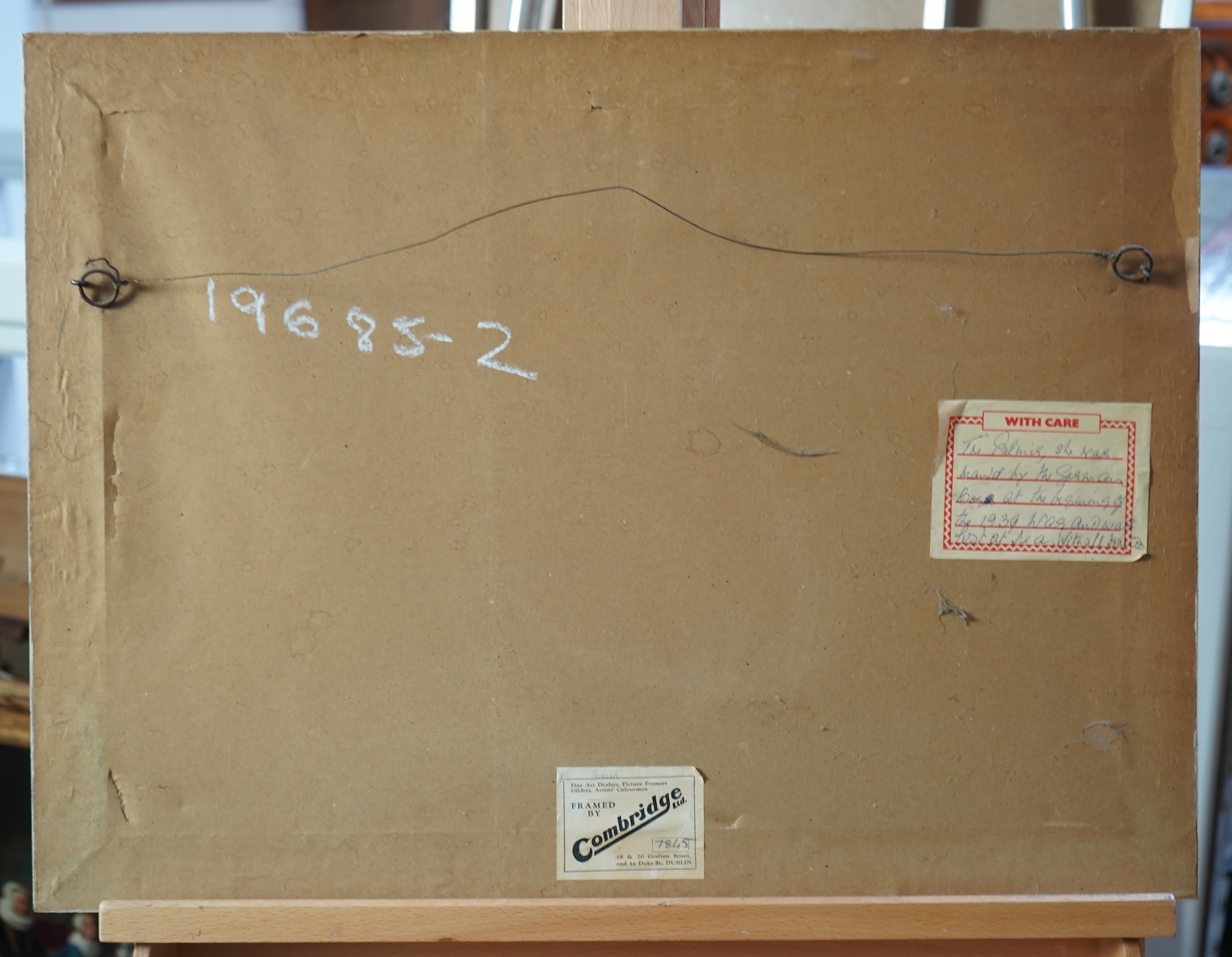 Bernard Finegan Gribble, 1872-1962, Three masted ship in full sail